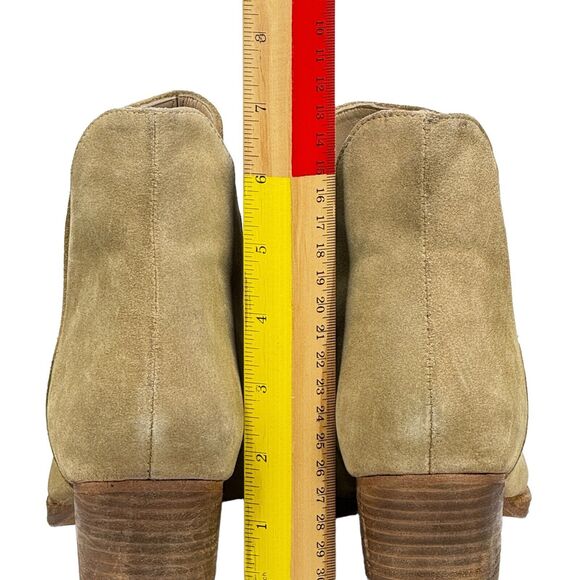 Free People Boots Women's Charm Double V Cutout Brown Suede Ankle Booties 39 8.5 - Picture 6 of 11